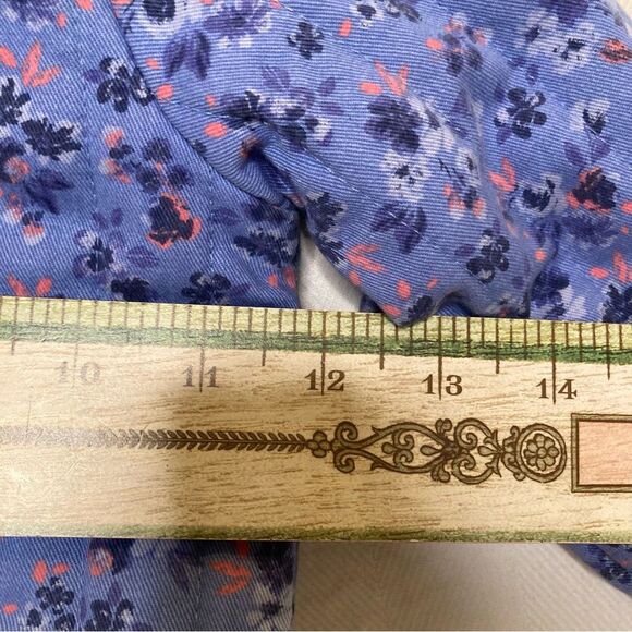 OshKosh B'gosh Quilted Blue Floral Print Girls Jacket Size 18 Months NWOT - Picture 7 of 12